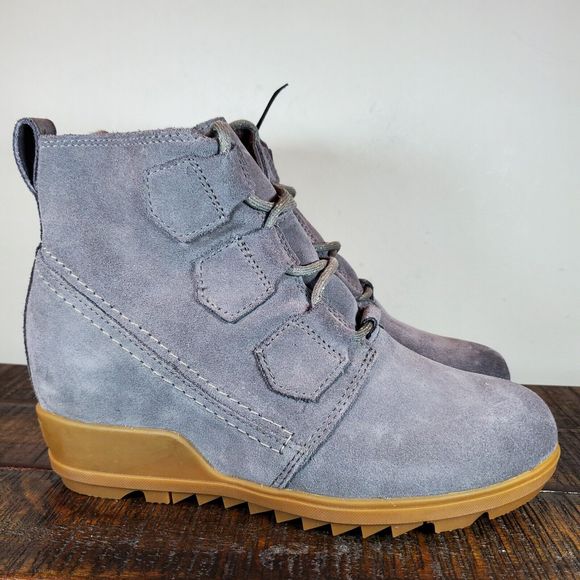 Sorel Shoes Sorel Evie Lace Up Waterproof Hidden Wedge Boots Womens